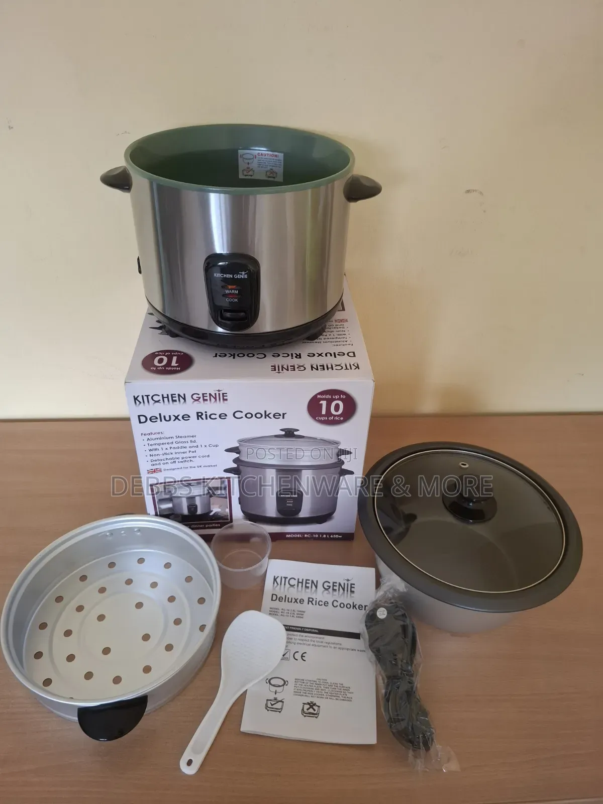 1.8litre Kitchen Genie Rice Cooker Uk