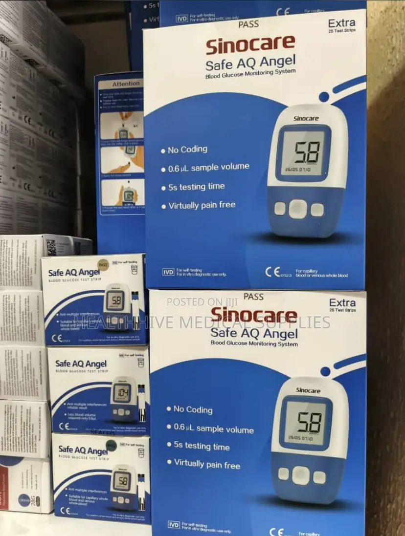 Sinocare Complete Glucose Meter With Strips and Lancet