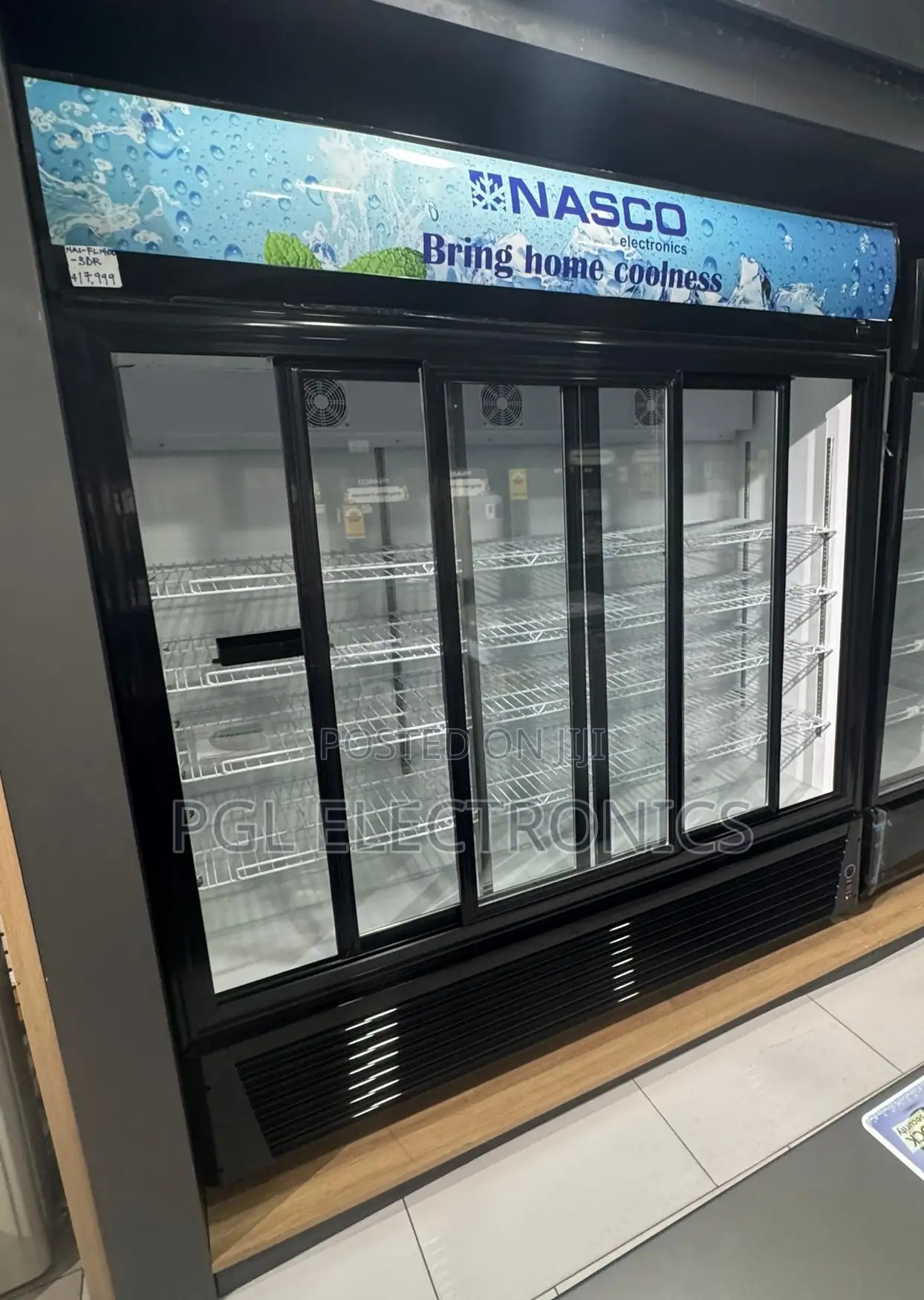 Nasco 1200ltr Giant Commercial Beverage Chiller 3-door Nas-fl1400-3dr