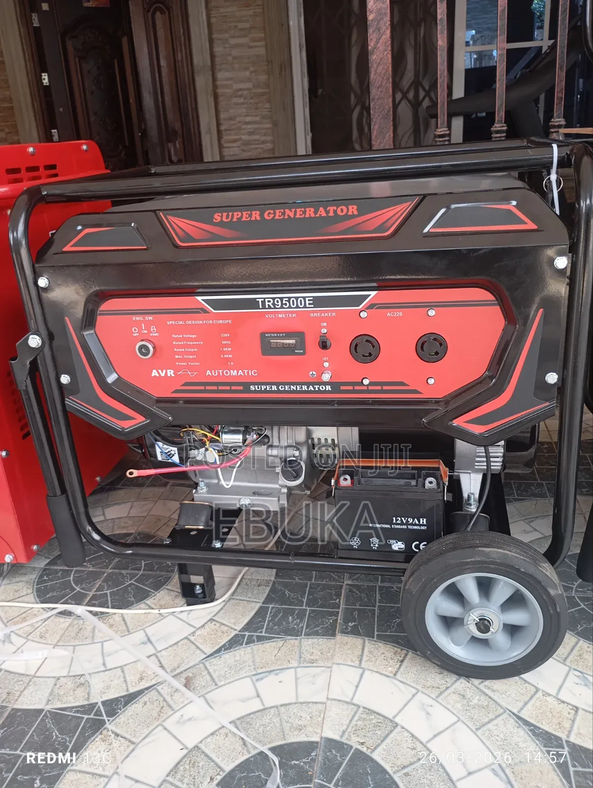 Honda 7000watts , Suzuki 15000watts and Super 9500watts.