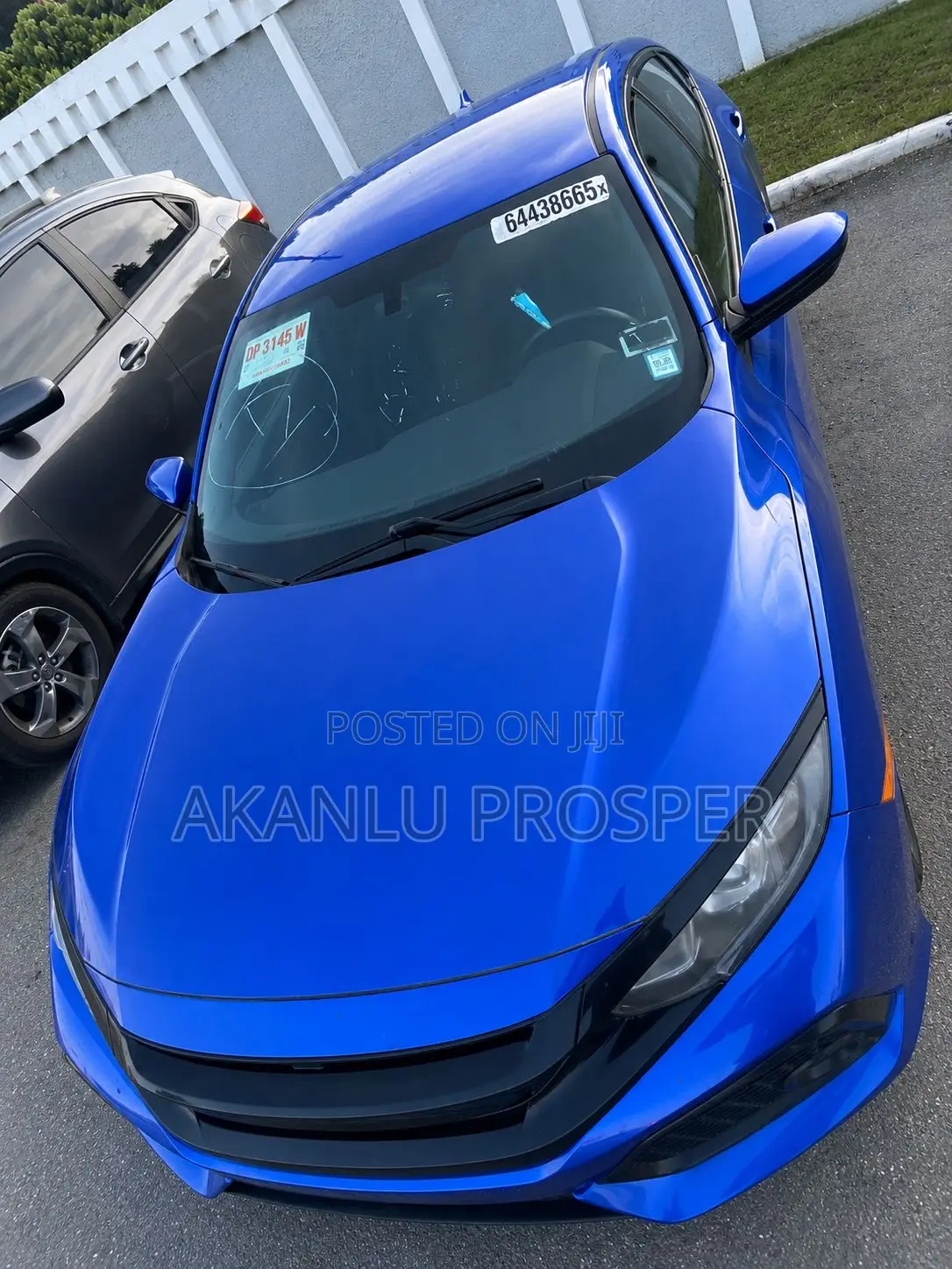 Honda Civic LX Hatchback 2018 Blue