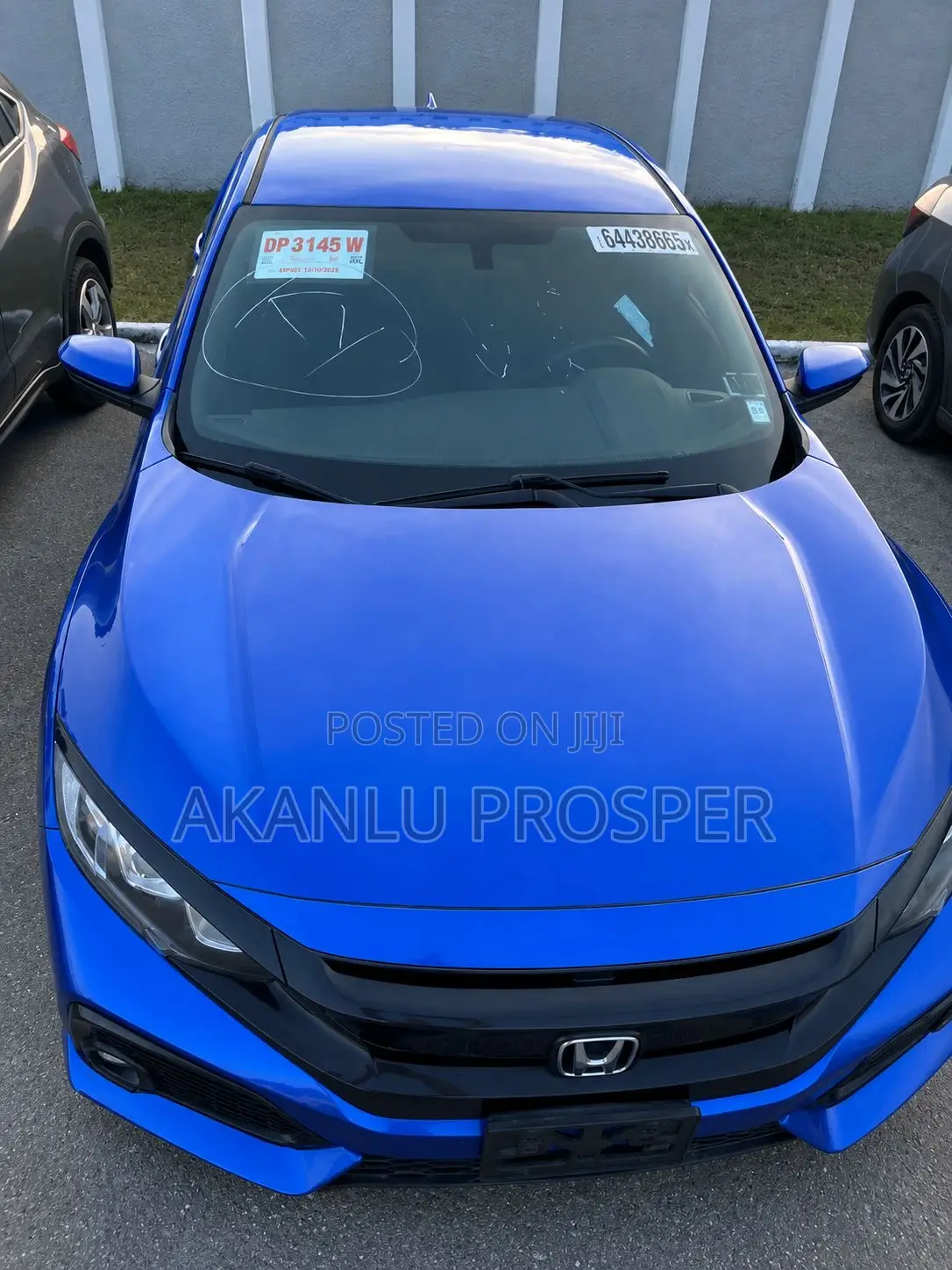 Honda Civic LX Hatchback 2018 Blue