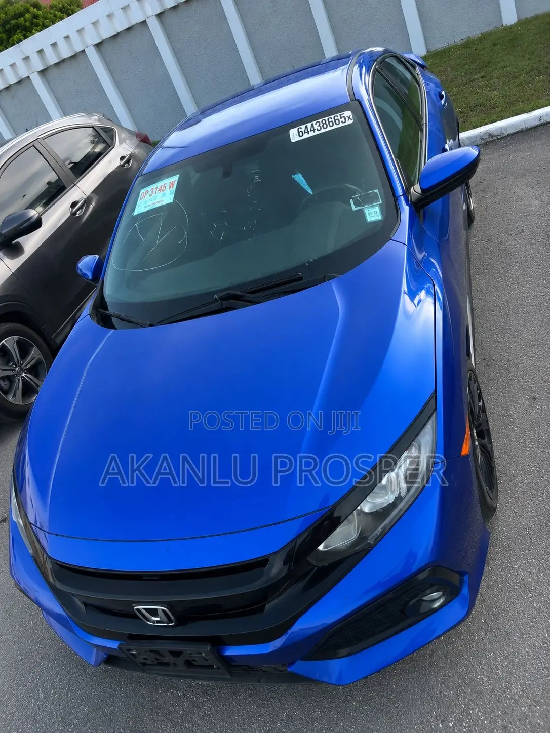 Honda Civic LX Hatchback 2018 Blue