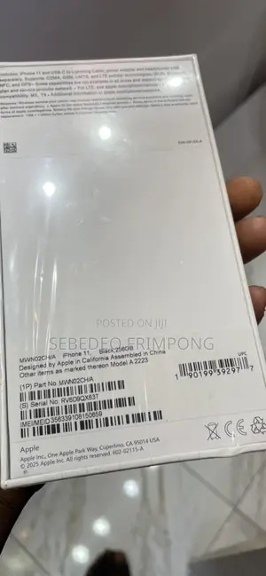 New Apple iPhone 11 256 GB Black