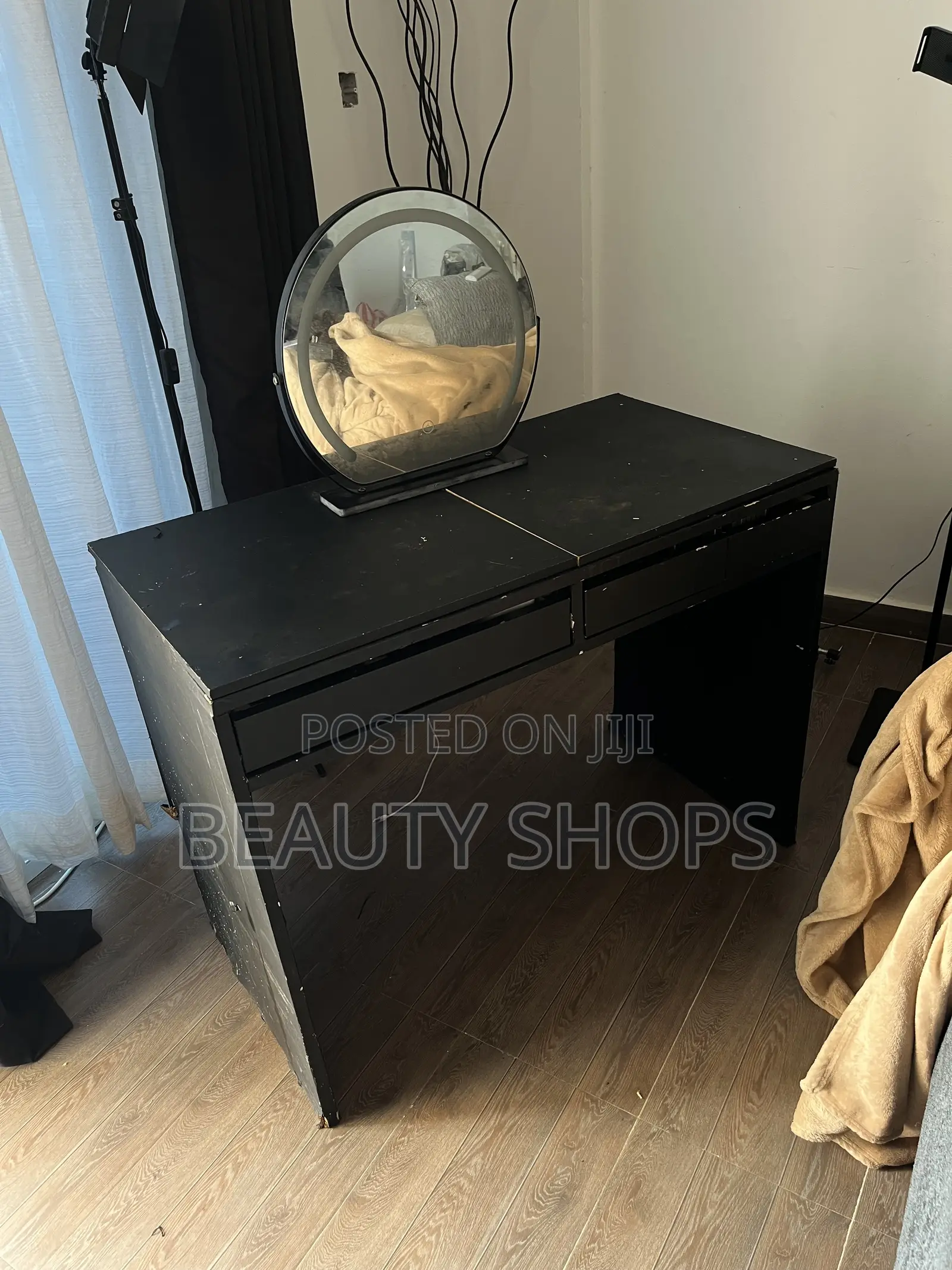 Makeup Table and Mirror