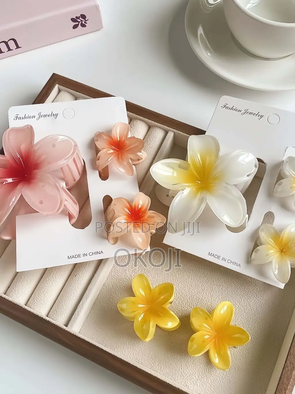 Floral Claw Clips