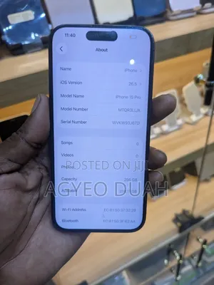 Apple iPhone 15 Pro 256 GB Black