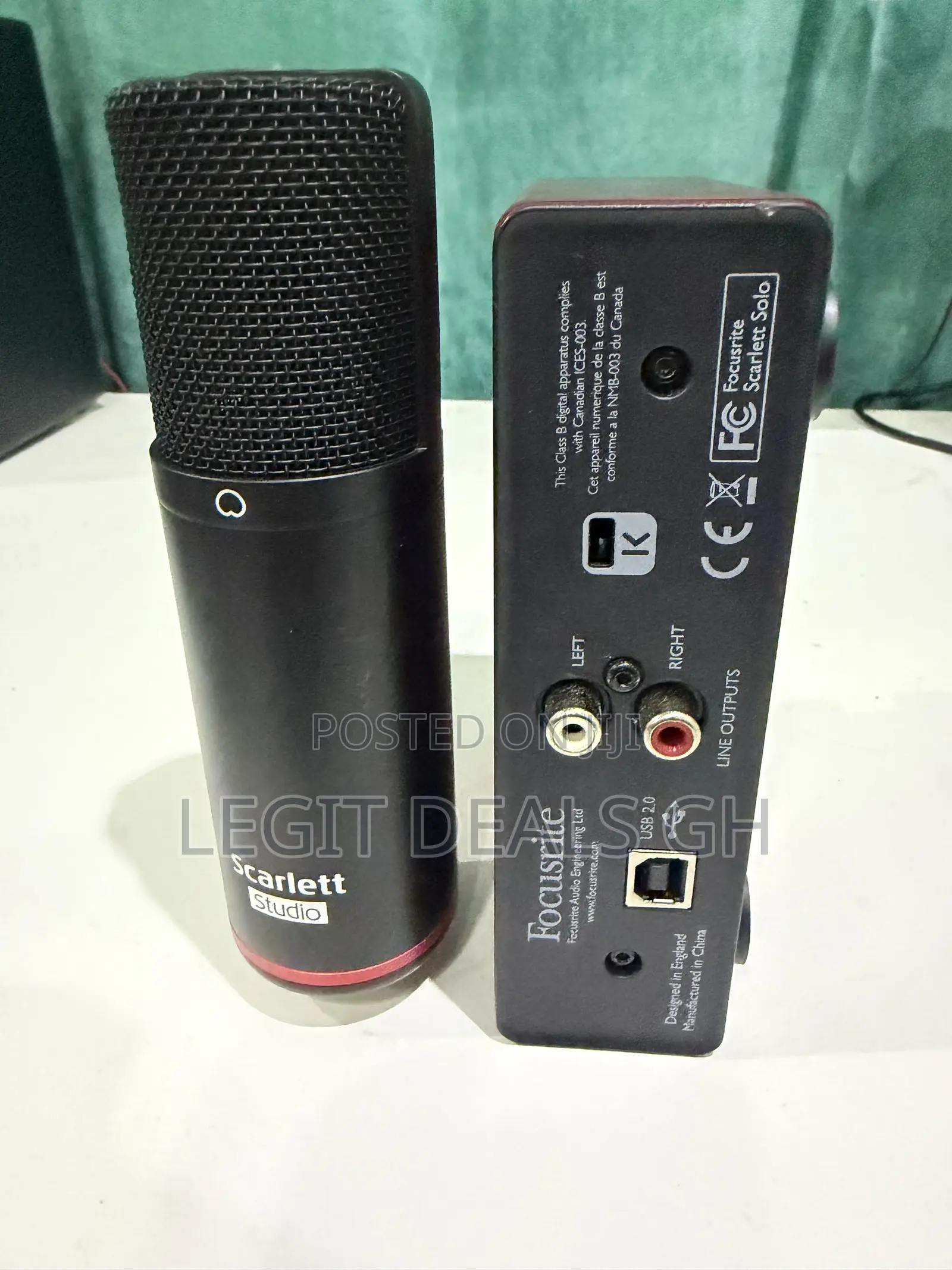 Focusrite Microphone and Sound Card Combo