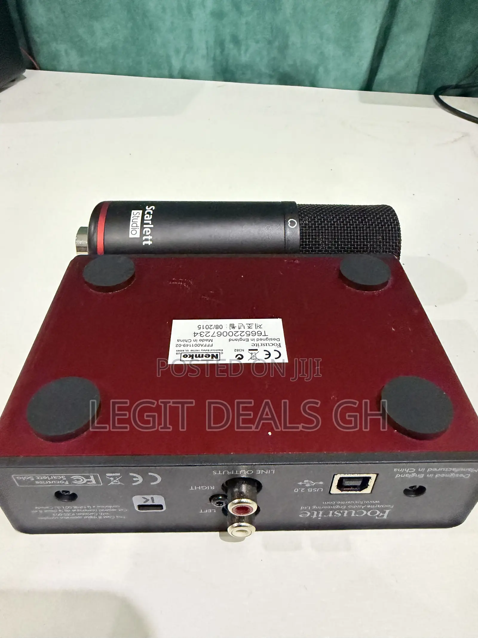 Focusrite Microphone and Sound Card Combo