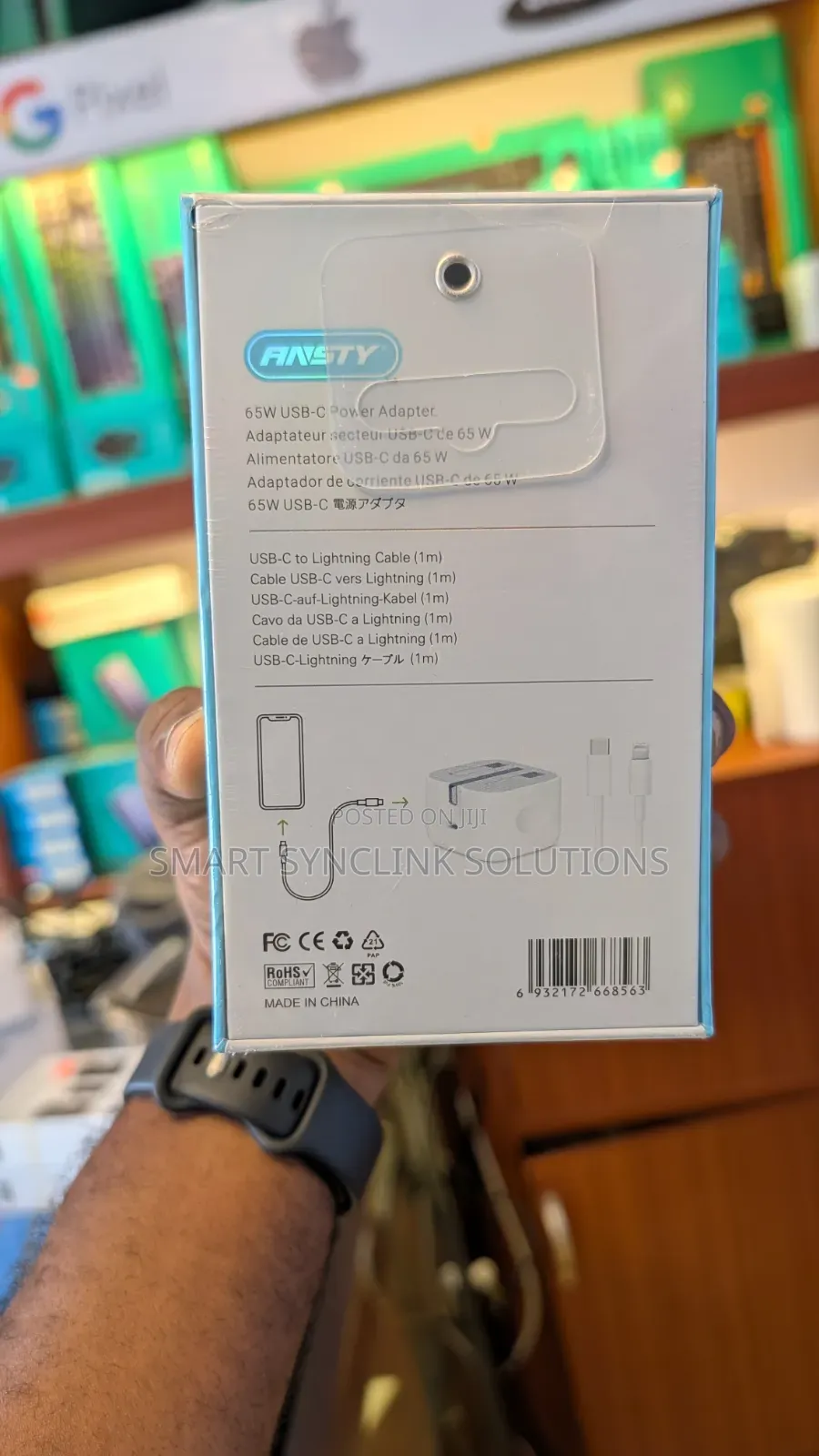 65w iPhone Charger With Data Cable