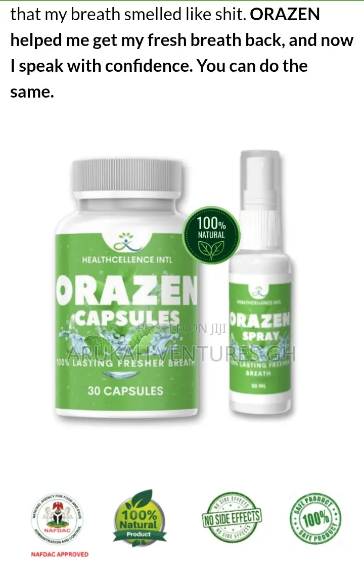 Mouth Odor Capsules and Spray