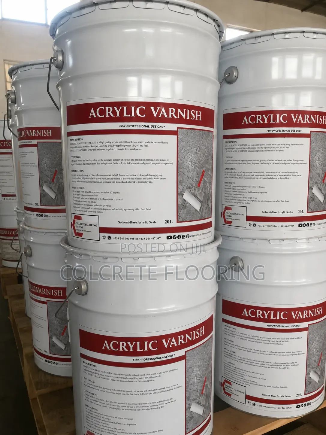 Stamped Concrete Polish Varnish Sealer