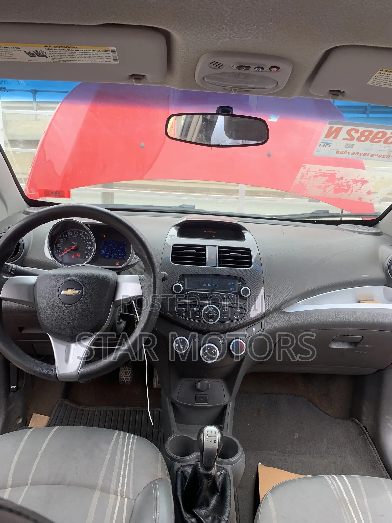 Chevrolet Spark 2016 Red