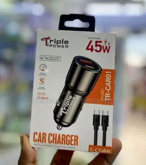 Triple Power 45w Fast Car Charger