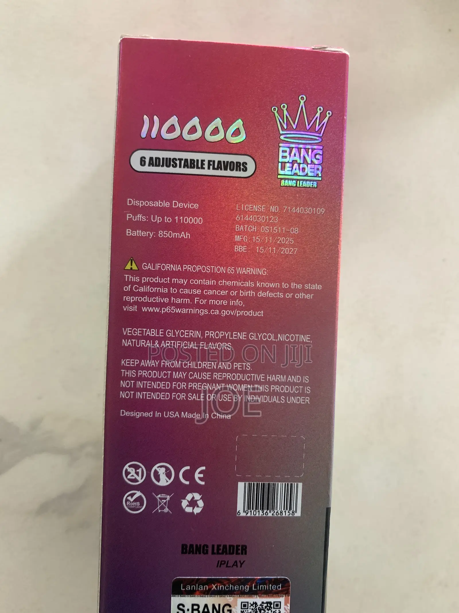 110,000 Puffs Bang Leader Vape