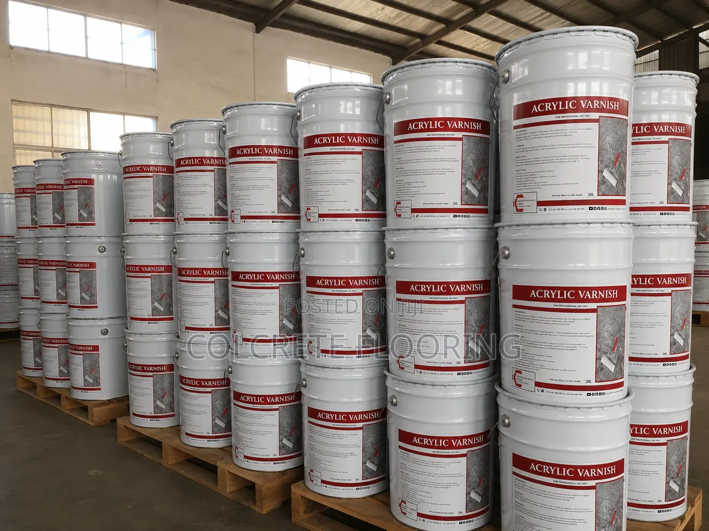 Stamped Concrete Polish Varnish Sealer