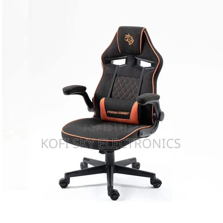 Porodo Gaming Chair With Fabric Covered Cushion and Class 3 100mm
