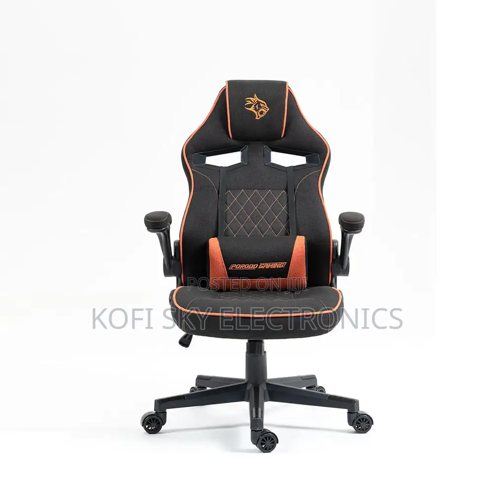 Porodo Gaming Chair With Fabric Covered Cushion and Class 3 100mm