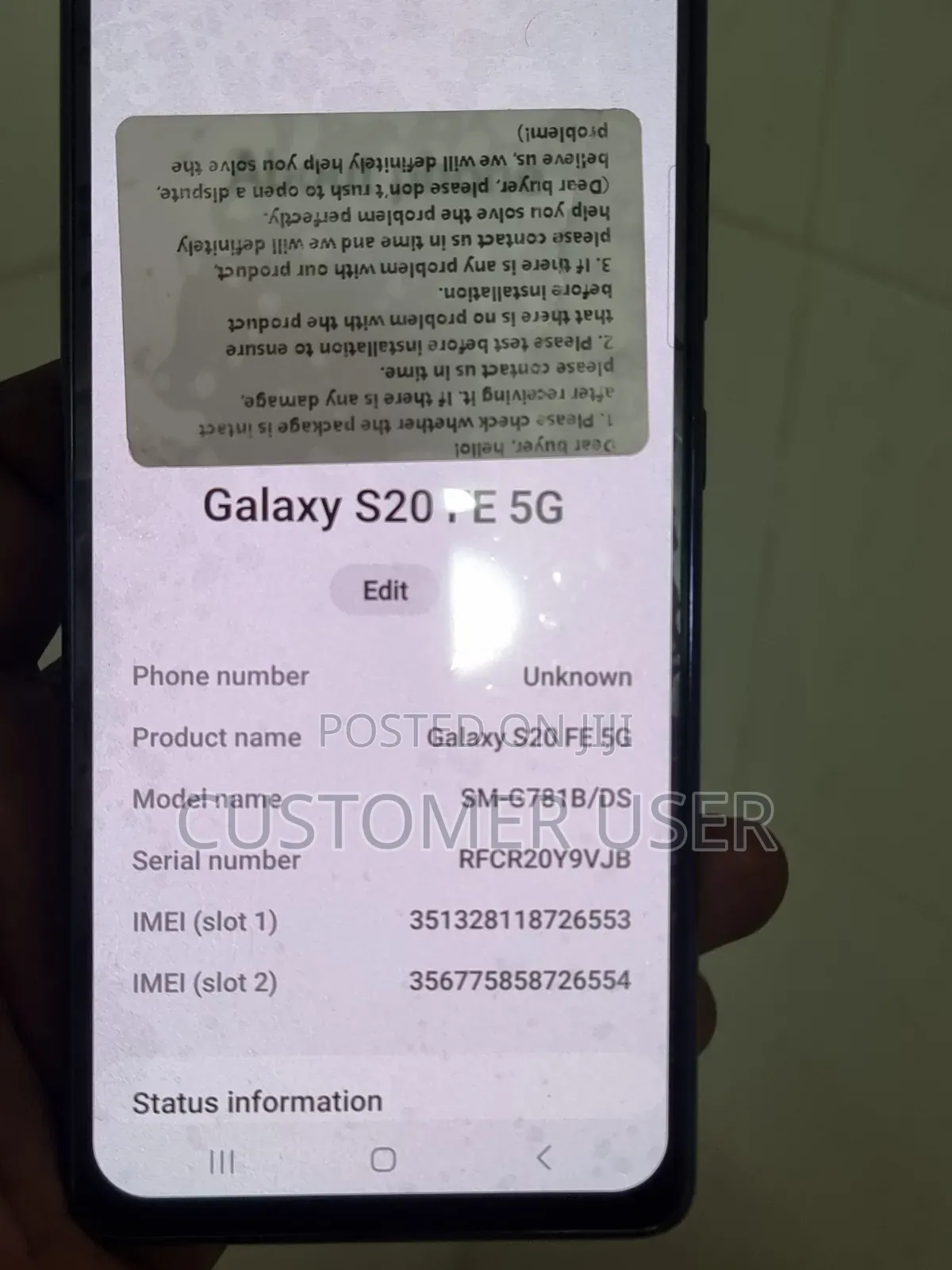 Samsung Galaxy S20 FE 5G 128 GB Black