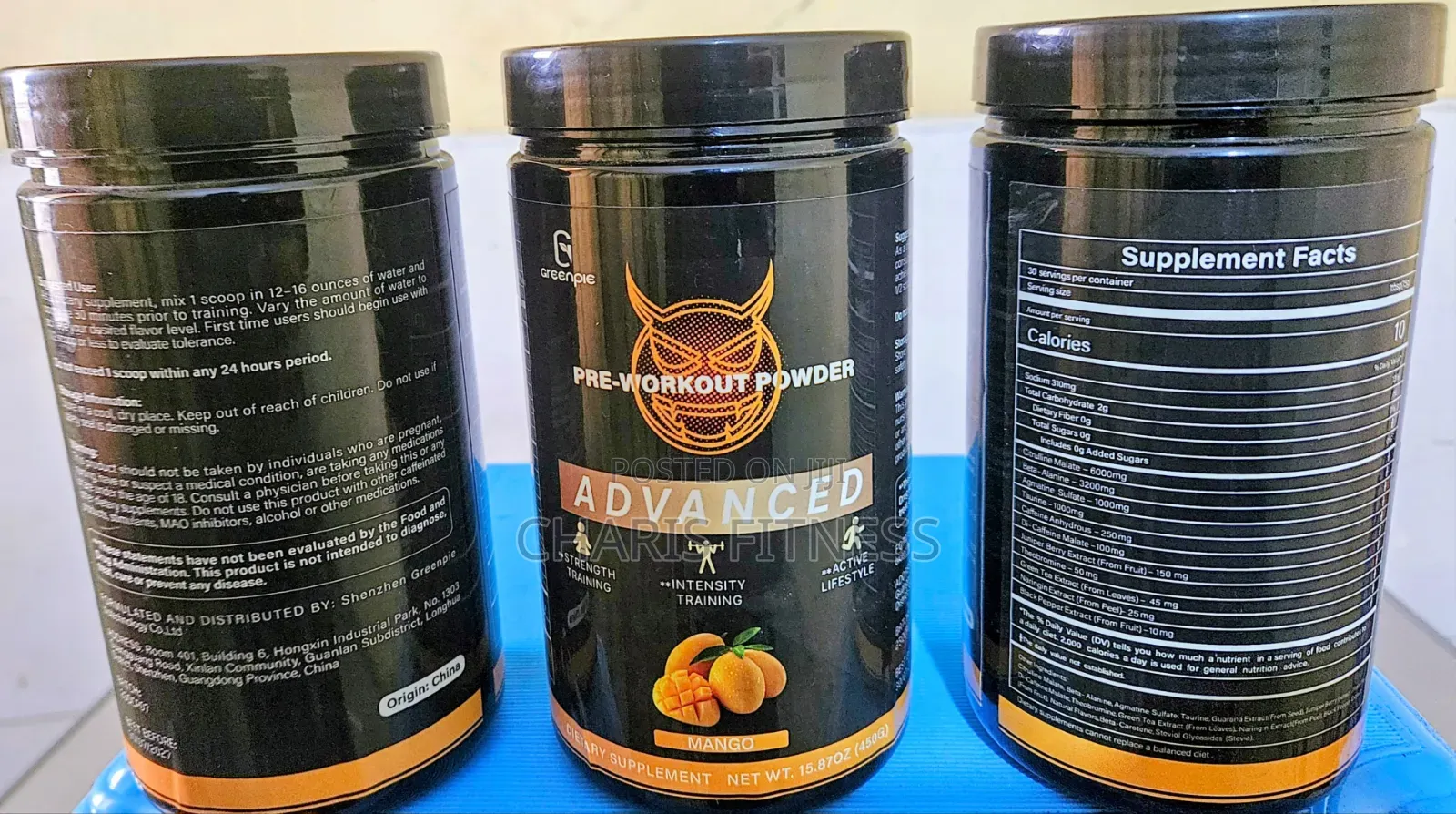 Pre Workout (Greenpie Advanced Formula)450g
