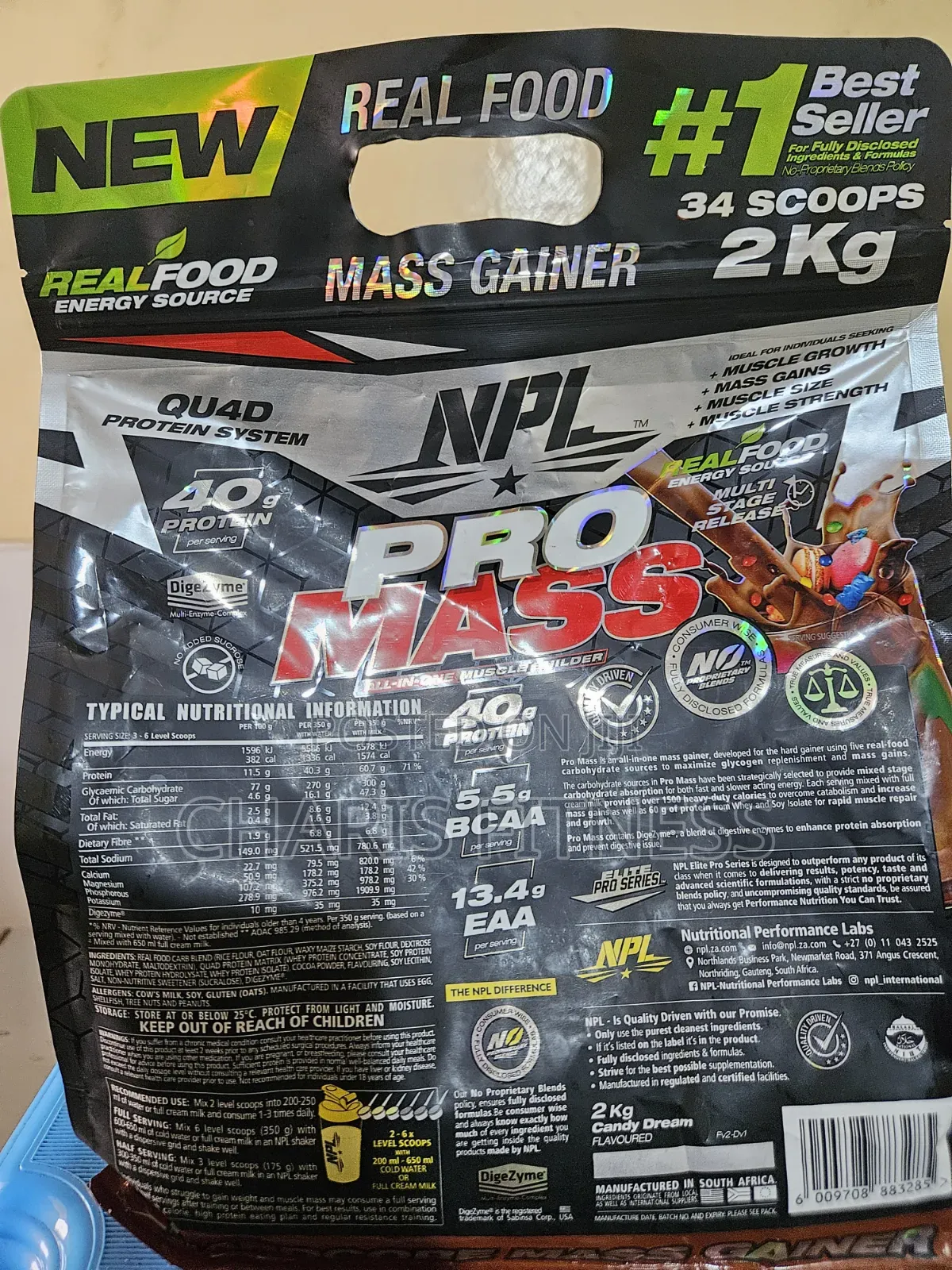 Mass Gainer Extreme Bulk 2kg