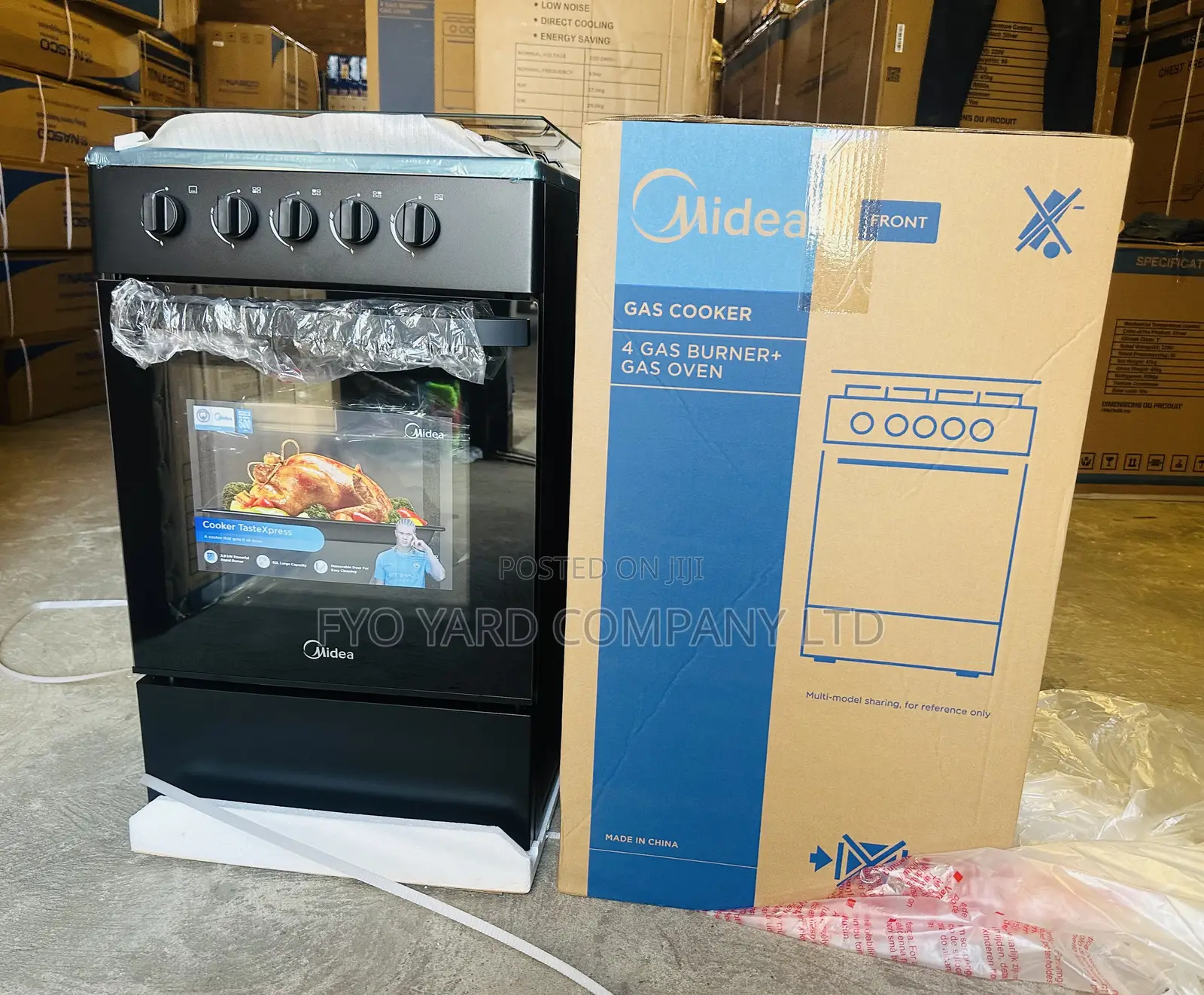 Quality Brand Midea Fast 4 Burner Oven Type Gas Cooker