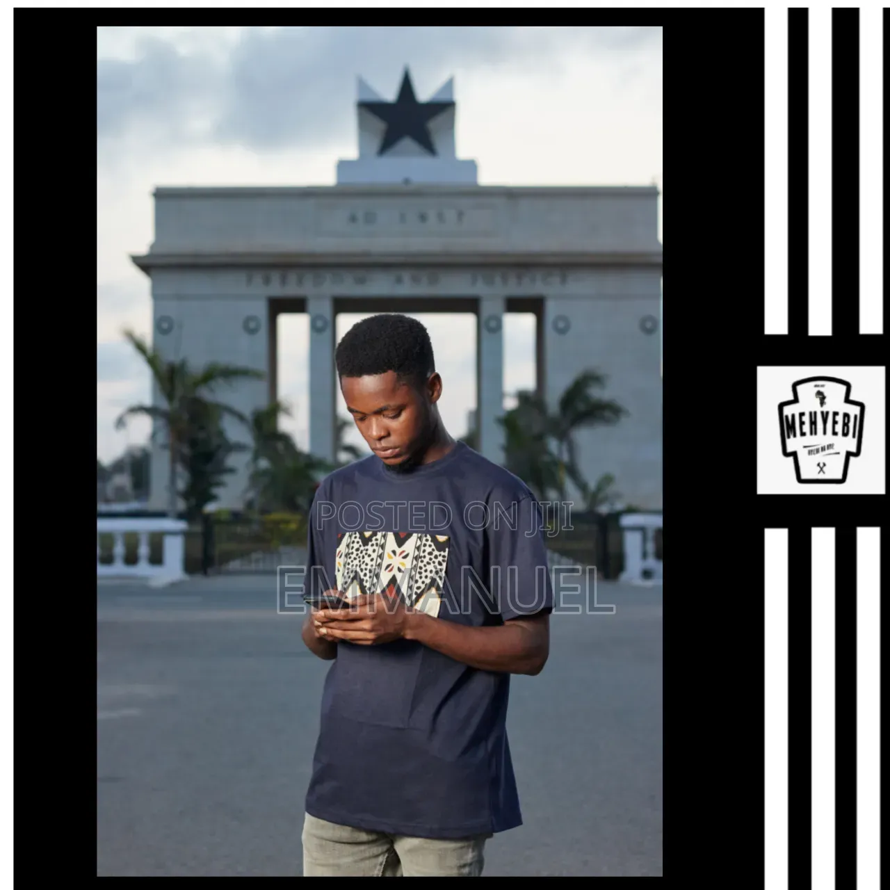African Print T-Shirt Design With Amazing Akan Emblems