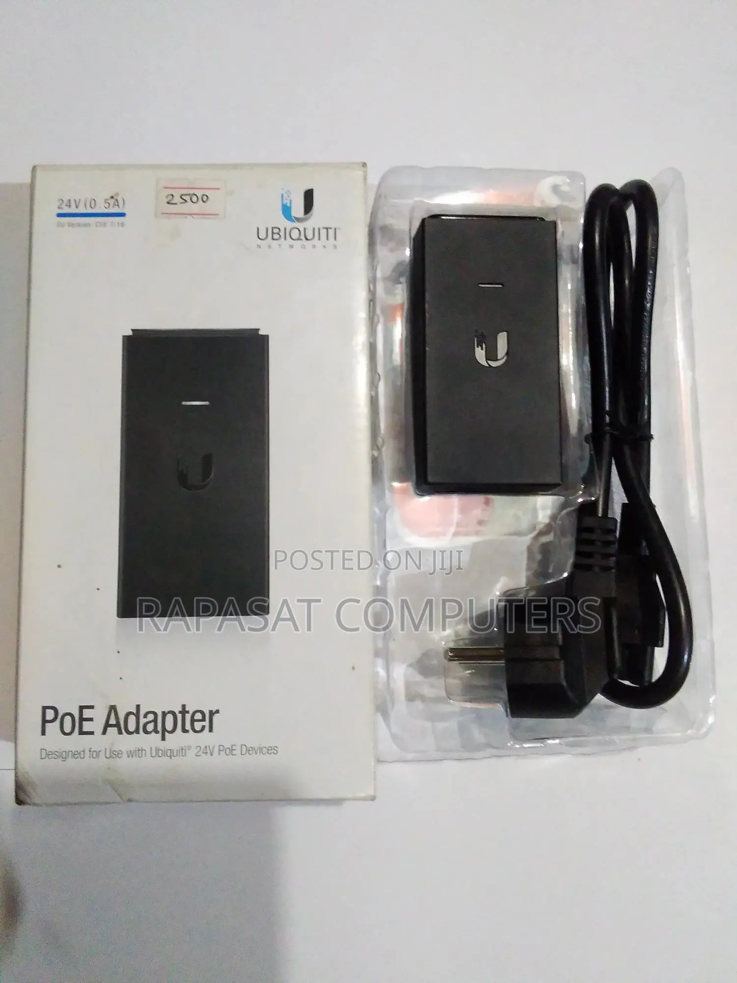 Ubiquiti 24v(0.5a) Gigabit Poe Adapter