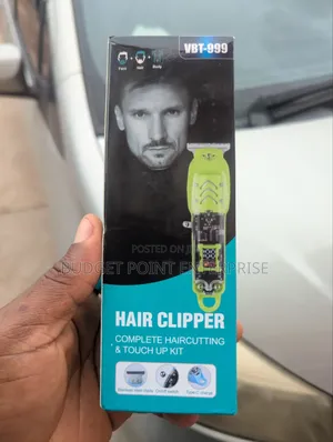Rechargeable Hair Trimmer With Display Battery Percentage