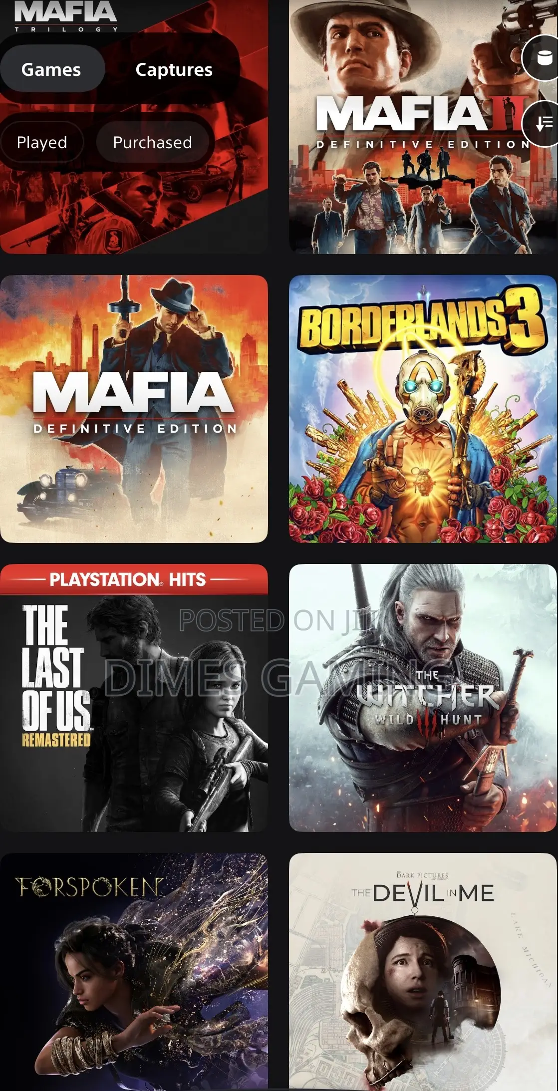 8 Combo Games Account Ps4 and 5 Online/Offline