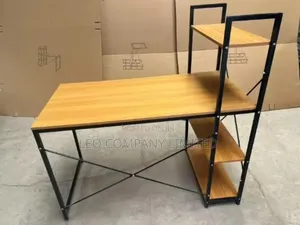 Office Computer Desk With Shelves – Study Work Desk- 120 Cm