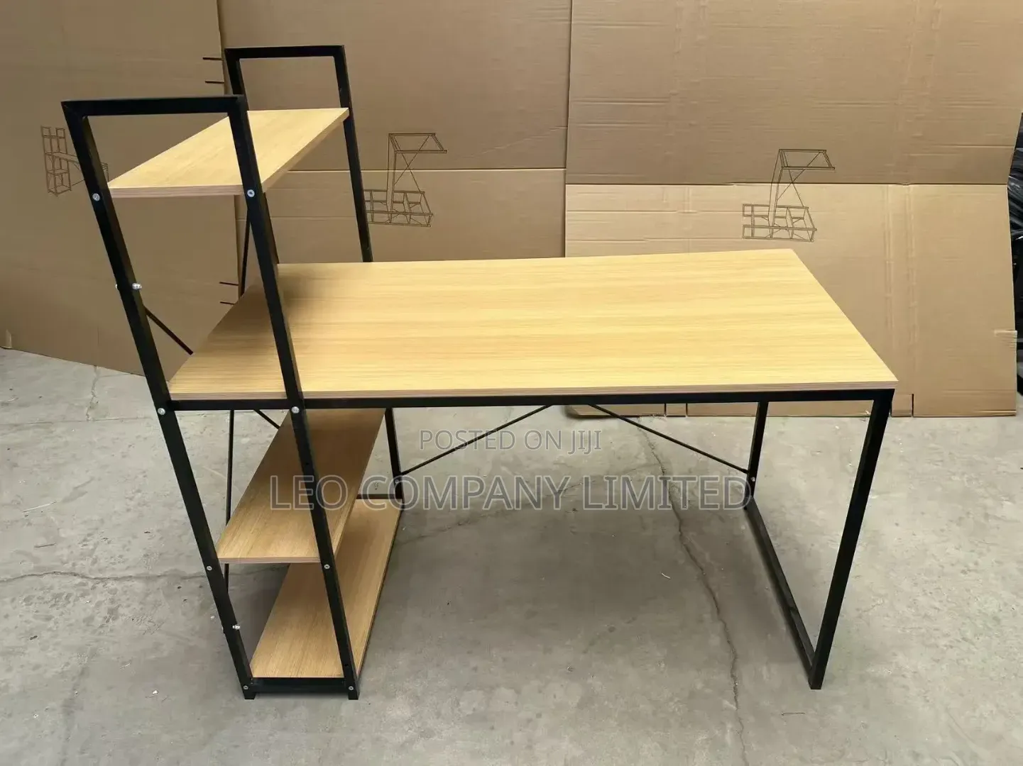 Office Computer Desk With Shelves – Study Work Desk- 120 Cm