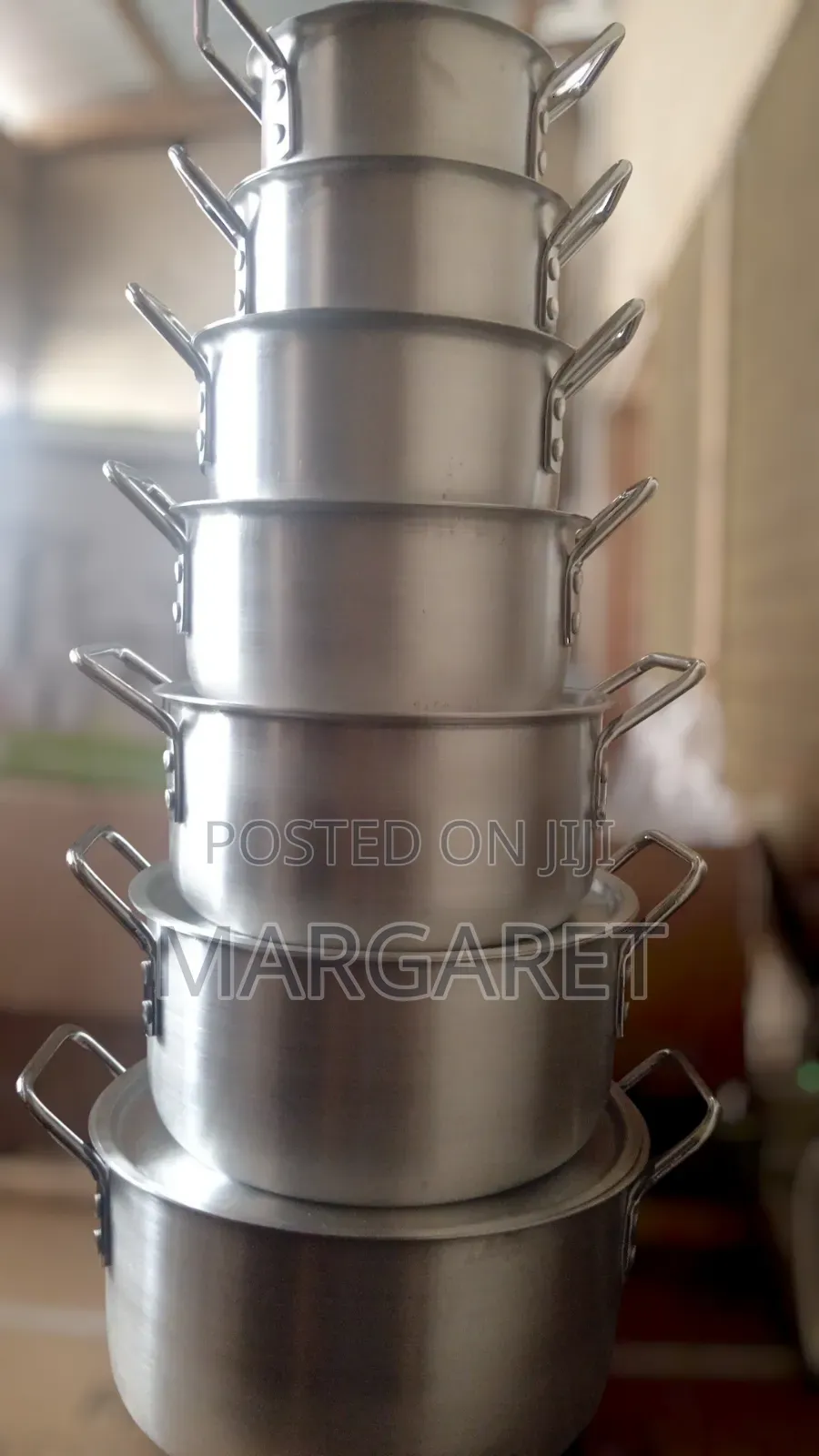 7 Piece Aluminum Silver Set