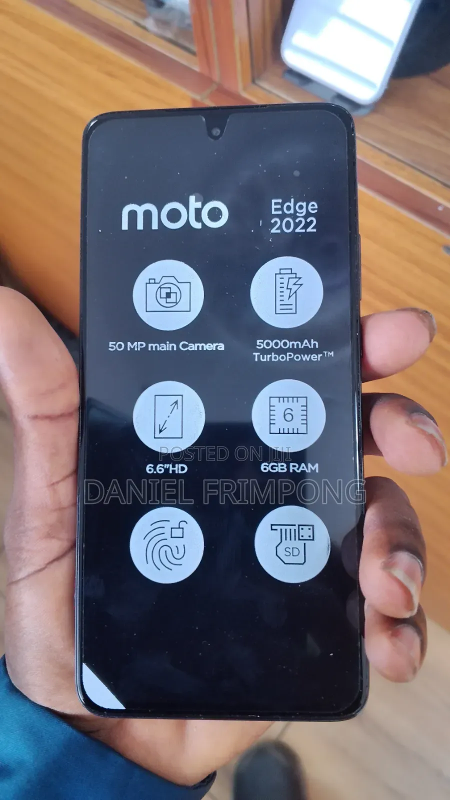 New Motorola Edge (2022) 128 GB Black