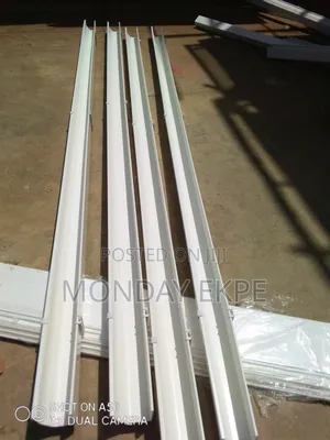 White PVC Rain Gutter and Feshabord