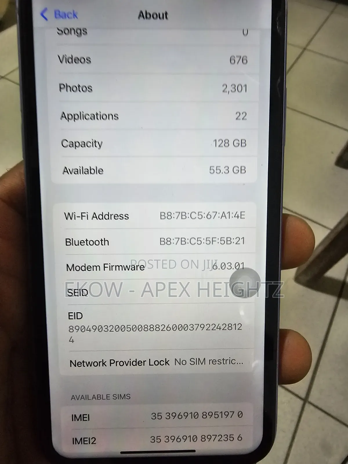 Apple iPhone 11 128 GB Blue