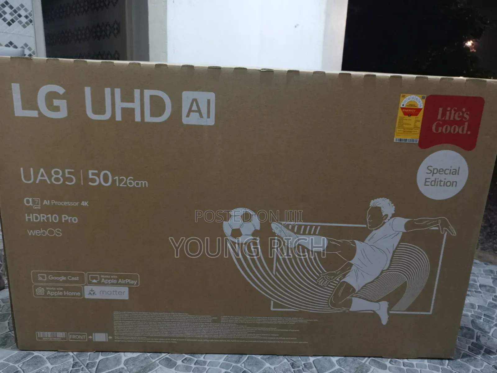 Lg 50” Smart Uhd Tv for Sale