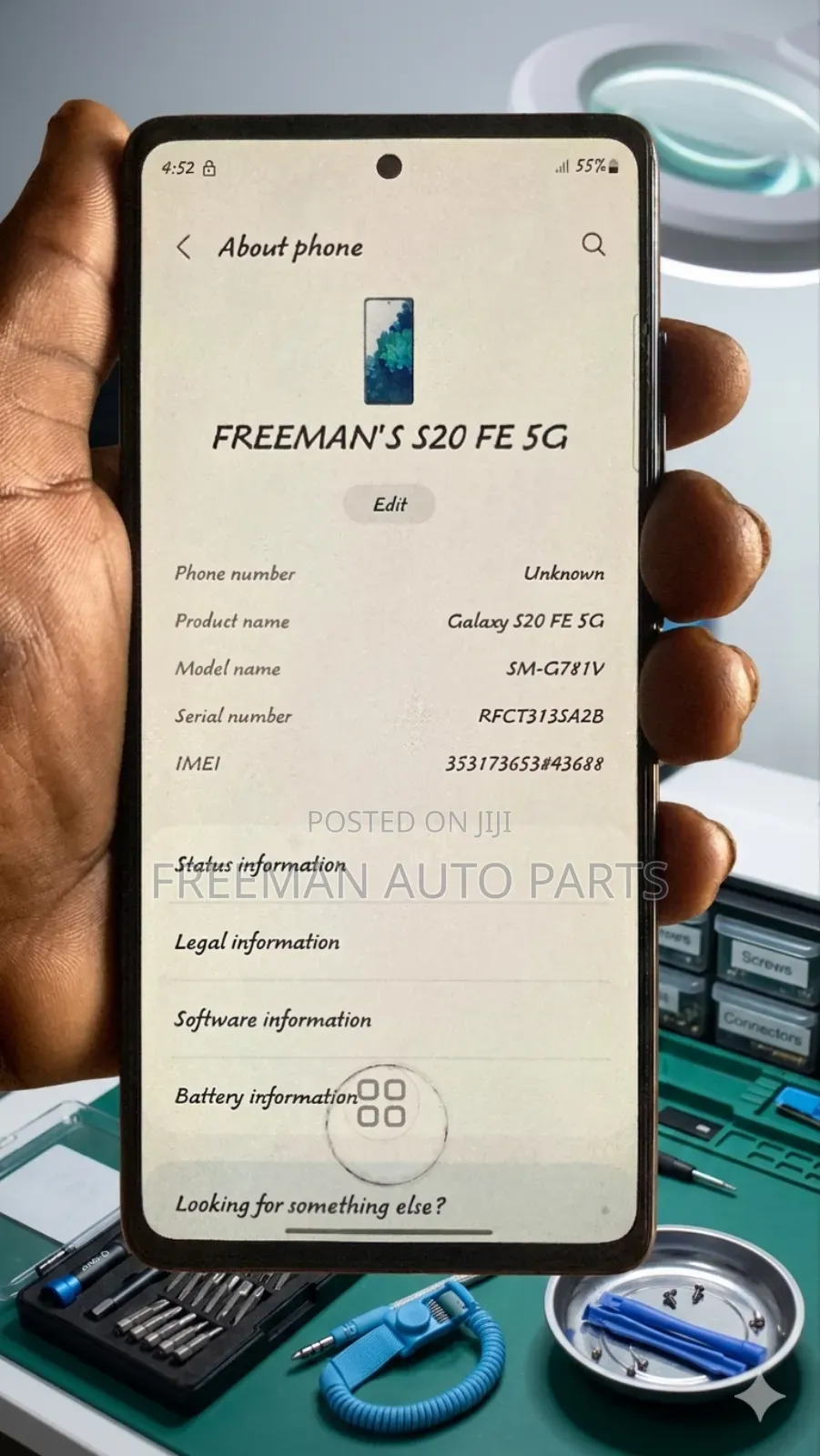 Samsung Galaxy S20 FE 5G 128 GB Blue