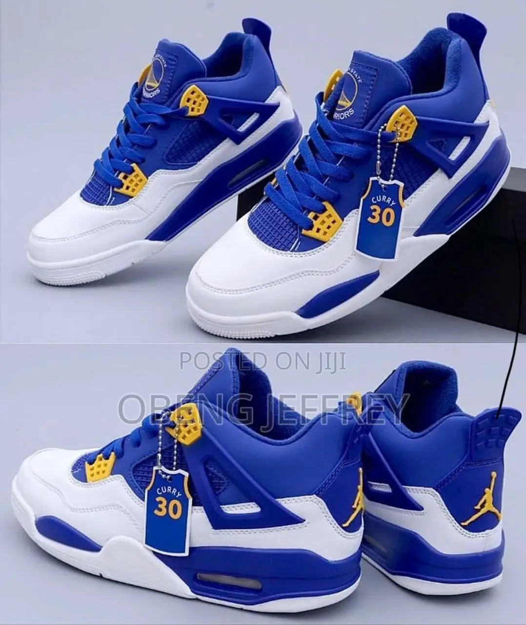 Original Air Jordan 4 Blue Curry