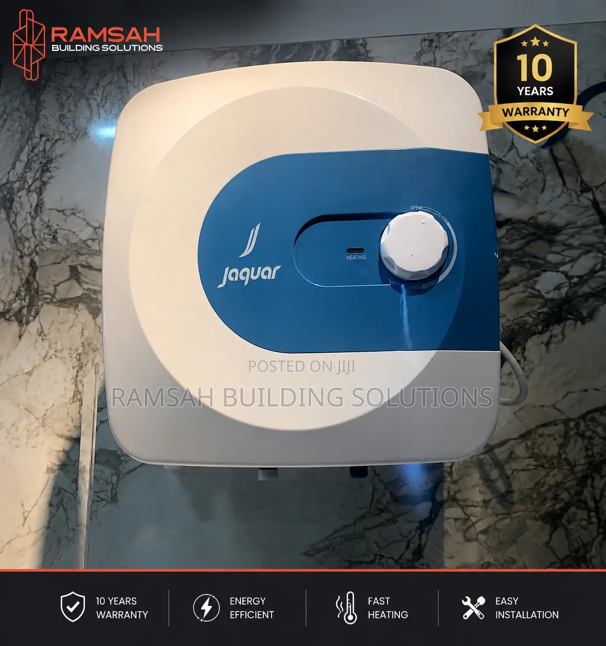 Original Jaguar Water Heater With 10-Year Warranty