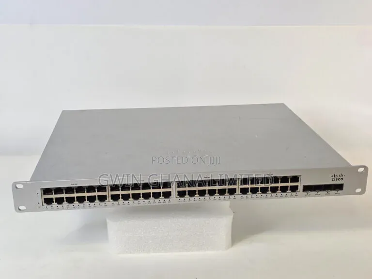 Cisco Meraki 48port Gigabit Cloud Managed Poe+ Switch 370w .4sfp