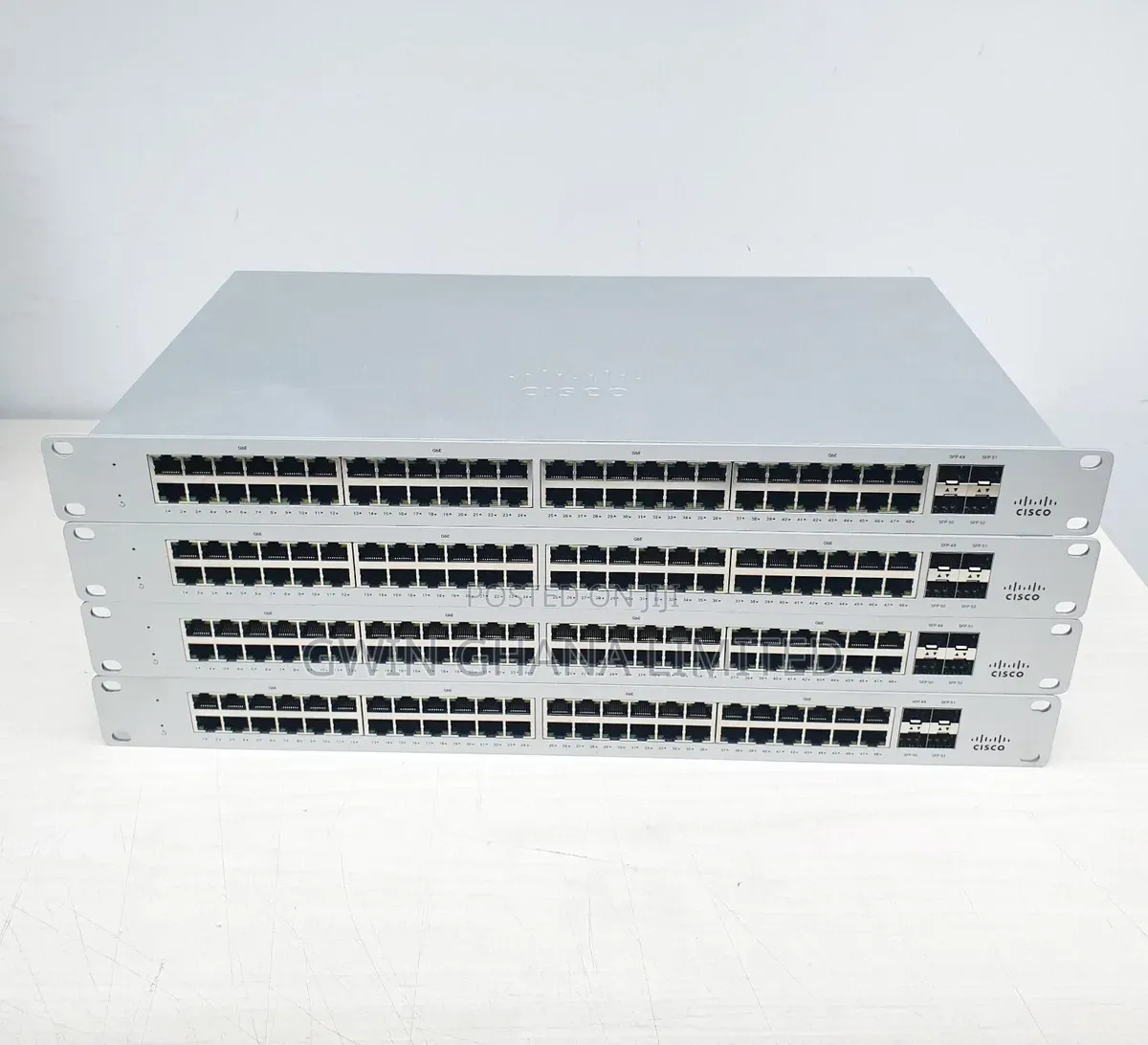 Cisco Meraki 48port Gigabit Cloud Managed Poe+ Switch 370w .4sfp