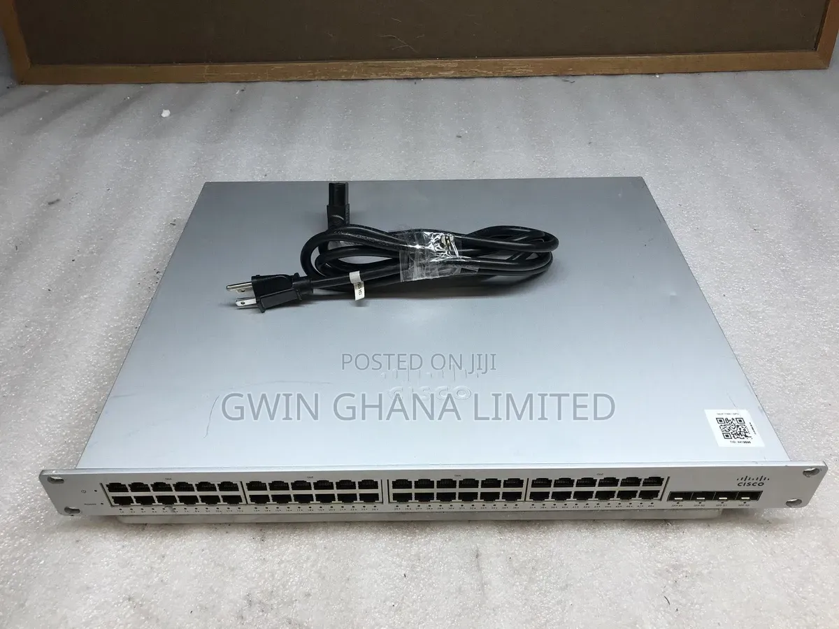 Cisco Meraki 48port Gigabit Cloud Managed Poe+ Switch 370w .4sfp