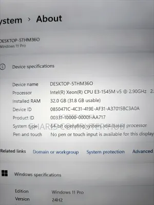 Laptop Dell Precision 7520 32GB Intel Xeon SSD 256GB