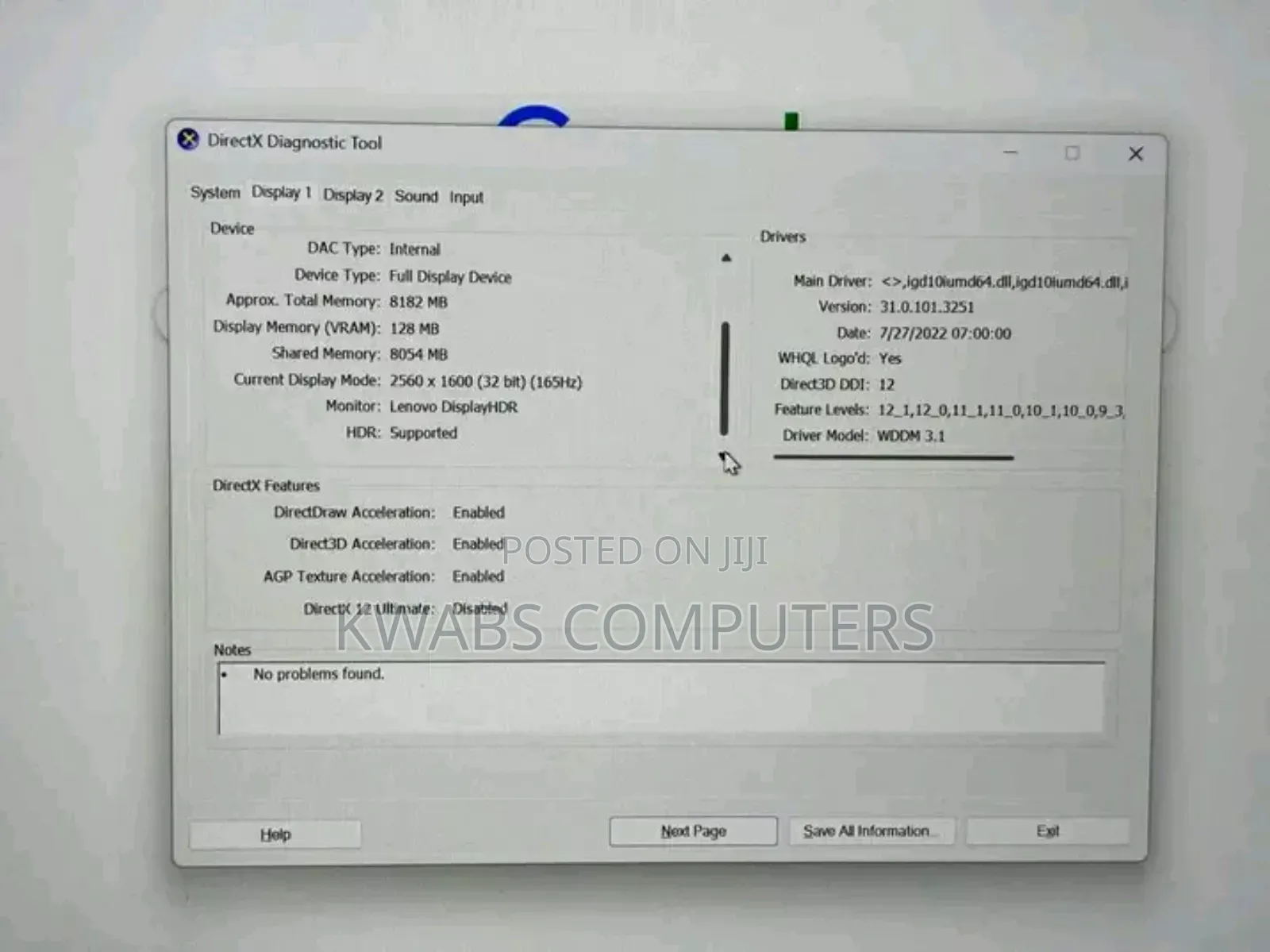 New Lenovo Legion Y7000P IRX9 Gaming Laptop 16GB Intel Core i9 SSD 1T