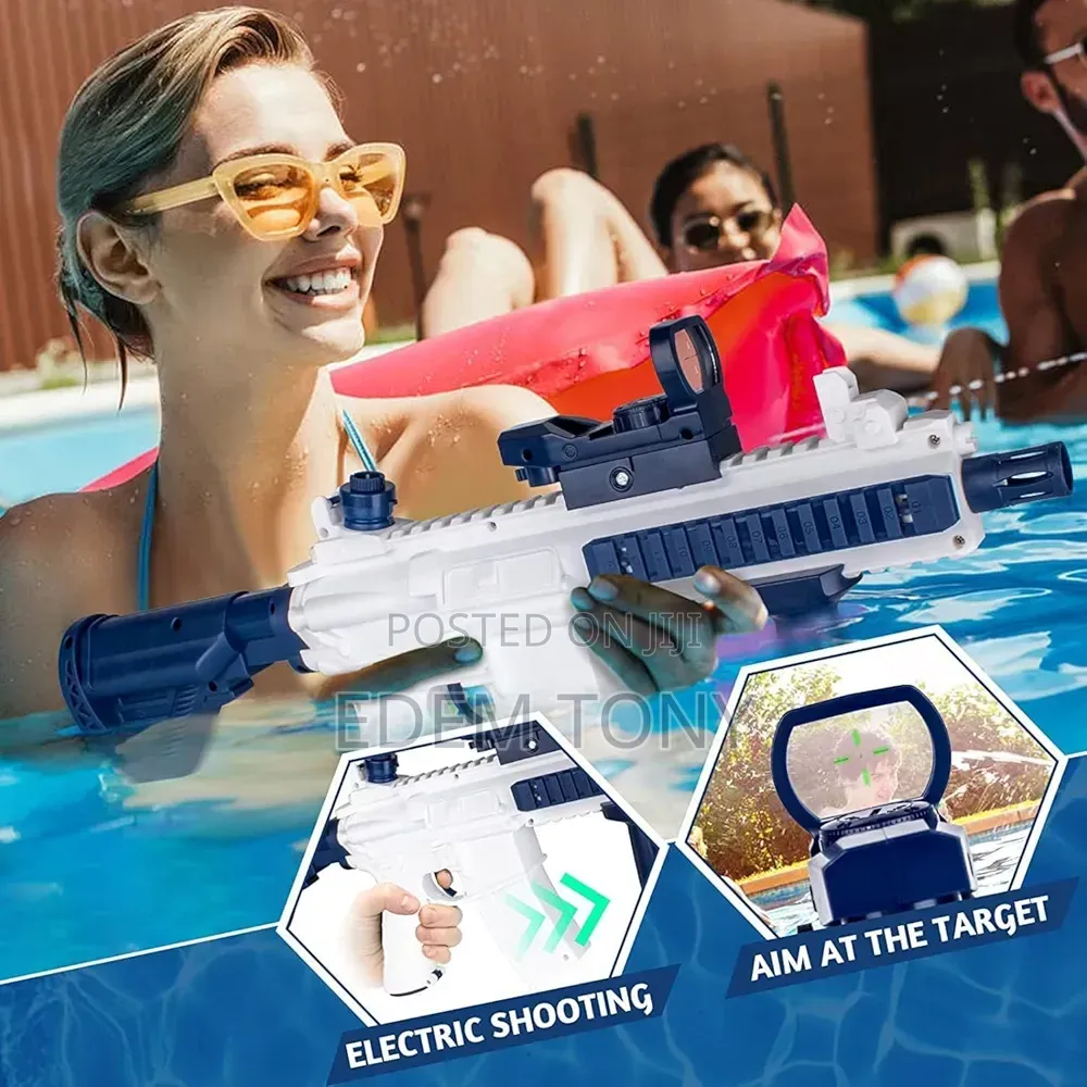 Electric Water Gun, M416 Automatic Water Blaster, Long-Range Shooting