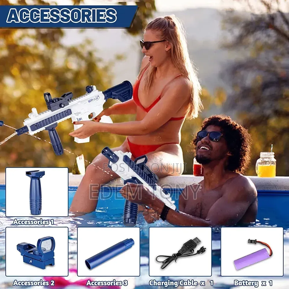 Electric Water Gun, M416 Automatic Water Blaster, Long-Range Shooting