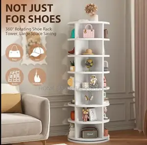 Luxury 360 Rotating Shoe Rack – Stylish Home Storage Shelf