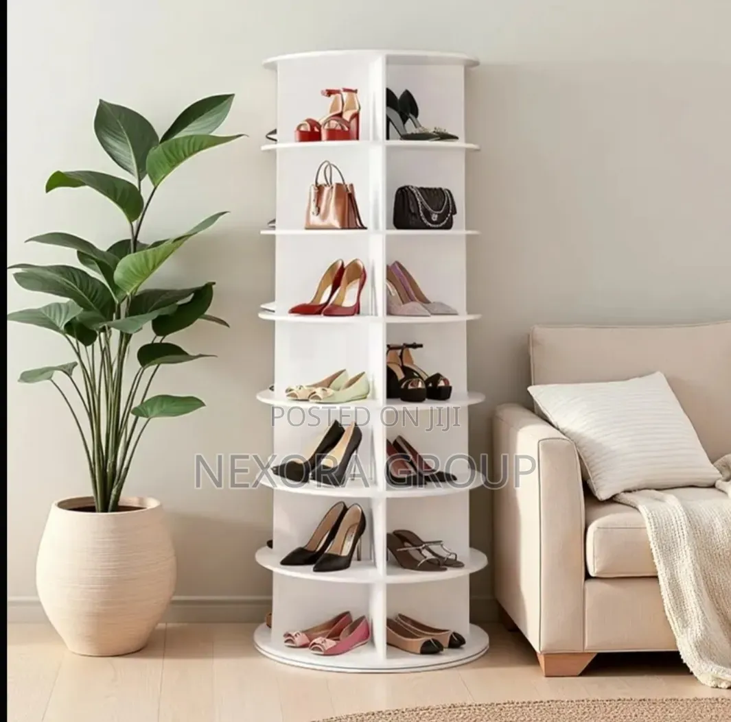 Luxury 360 Rotating Shoe Rack – Stylish Home Storage Shelf