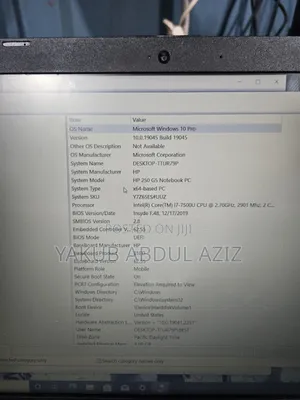 Laptop HP 250 G5 8GB Intel Core i7 SSD 256GB